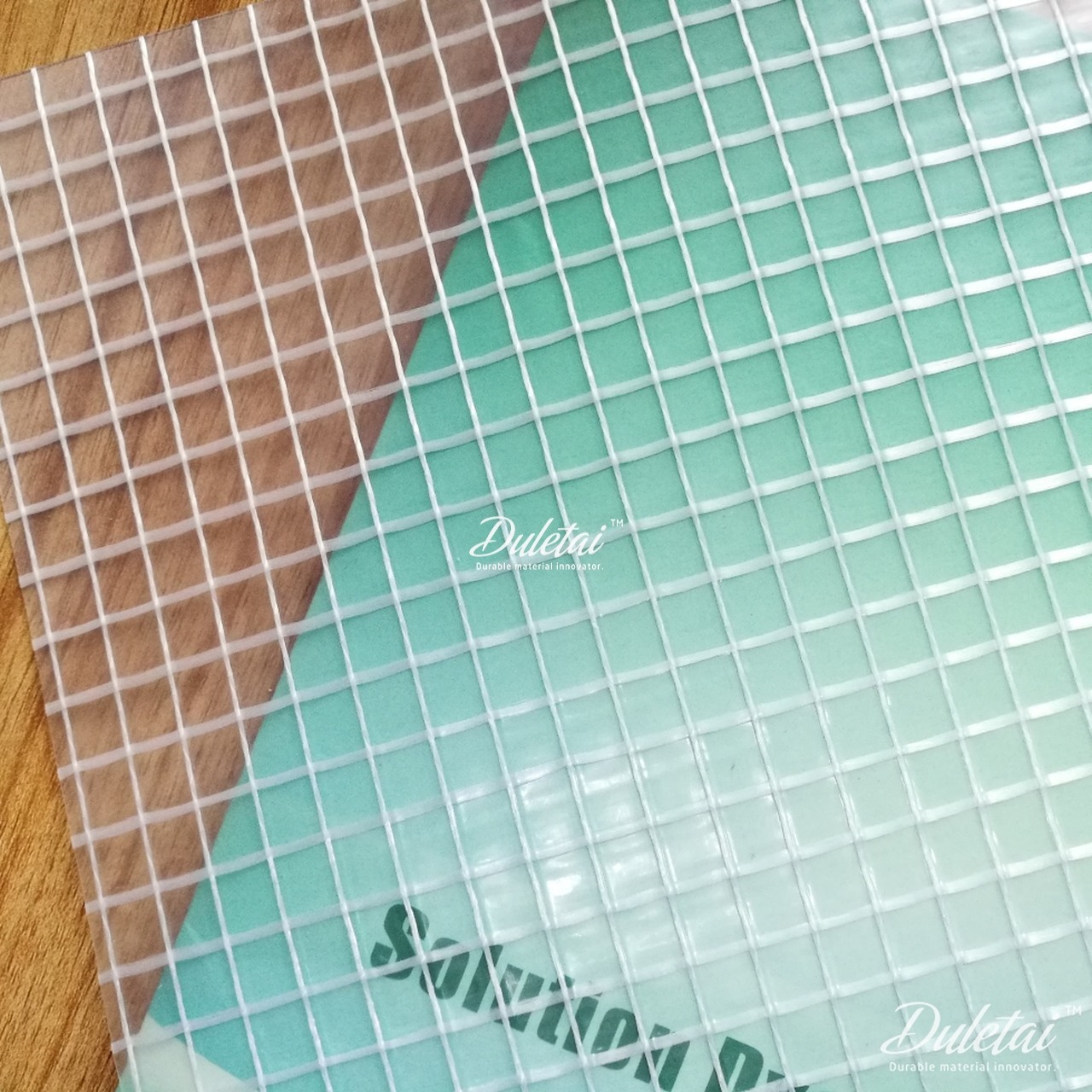 Transparent mesh tarps clear type pvc laminated vinyl fabric Antistatic