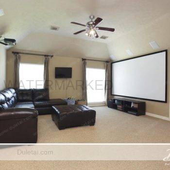 white projection screen film