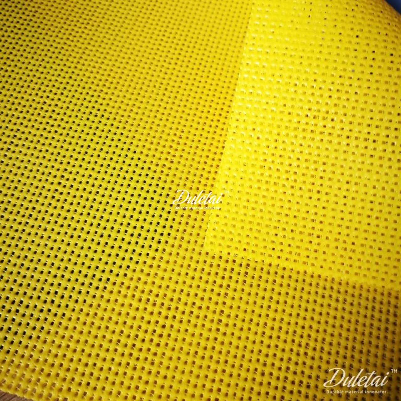 PVC coating 100 polyester knitted color mesh fabric 500D 1000D 1500D