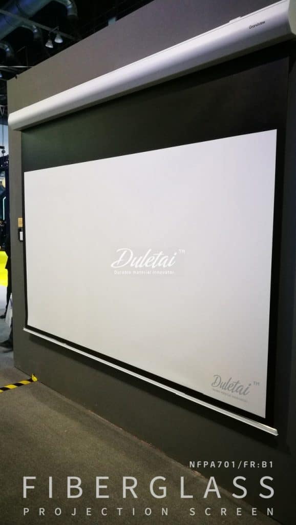 fiberglass projection screen fabric, glass fiber projection screen