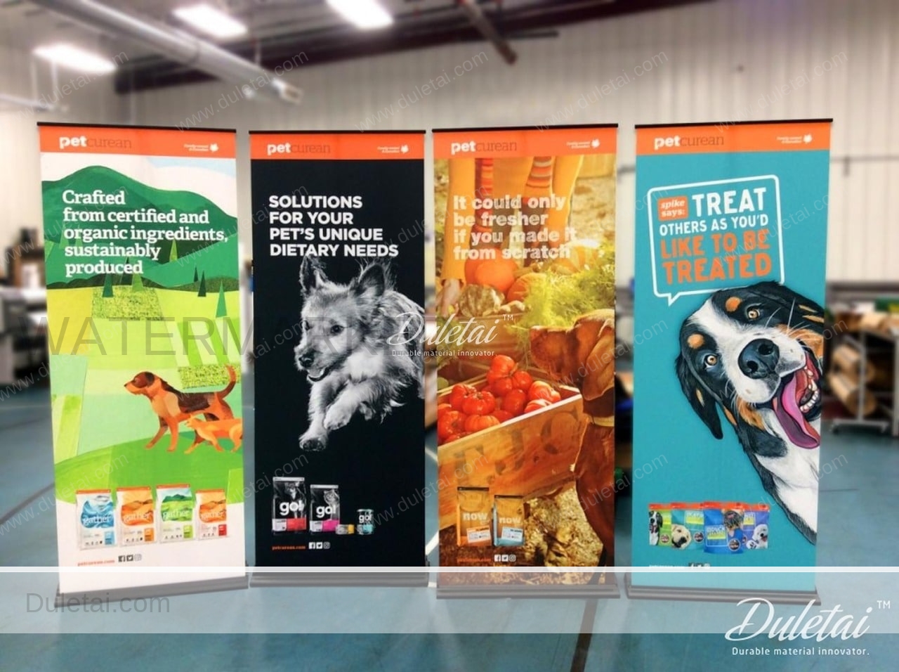 pet roll up banner