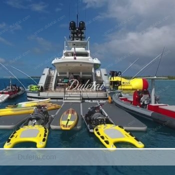 inflatable floating platform