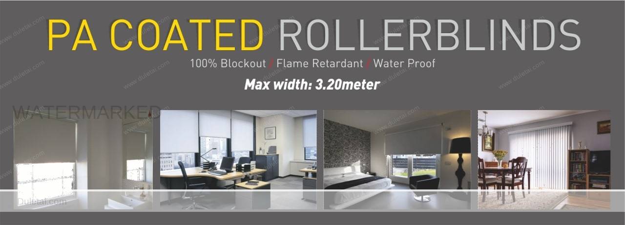 polyester acrylic coated roller blind fabric