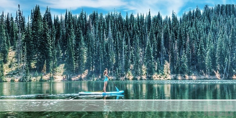 paddle boarding