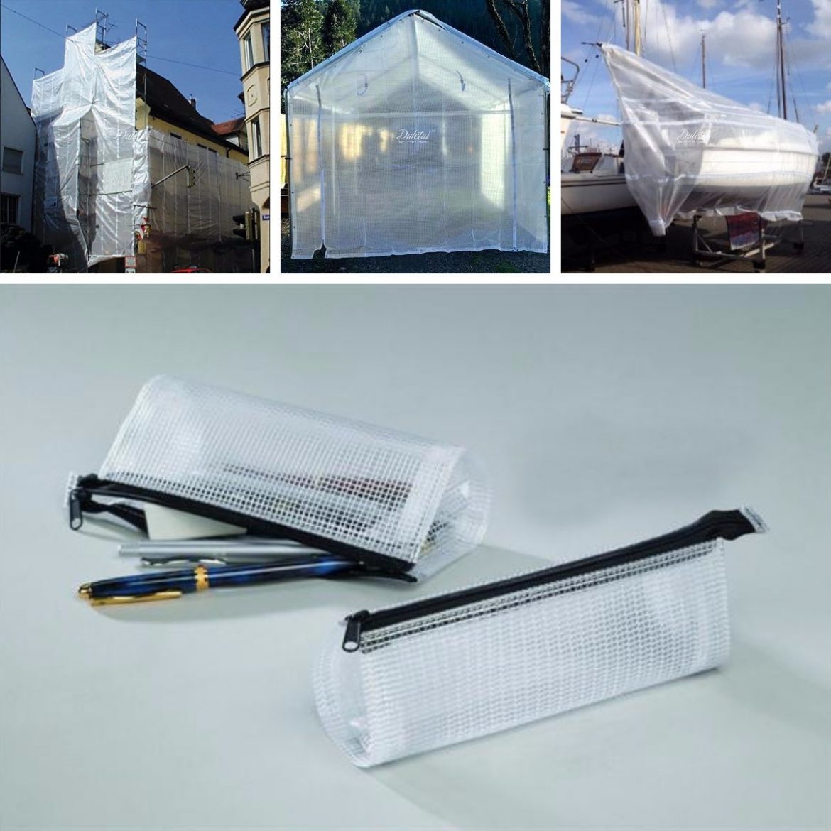 Transparent mesh tarps clear type pvc laminated vinyl fabric Antistatic