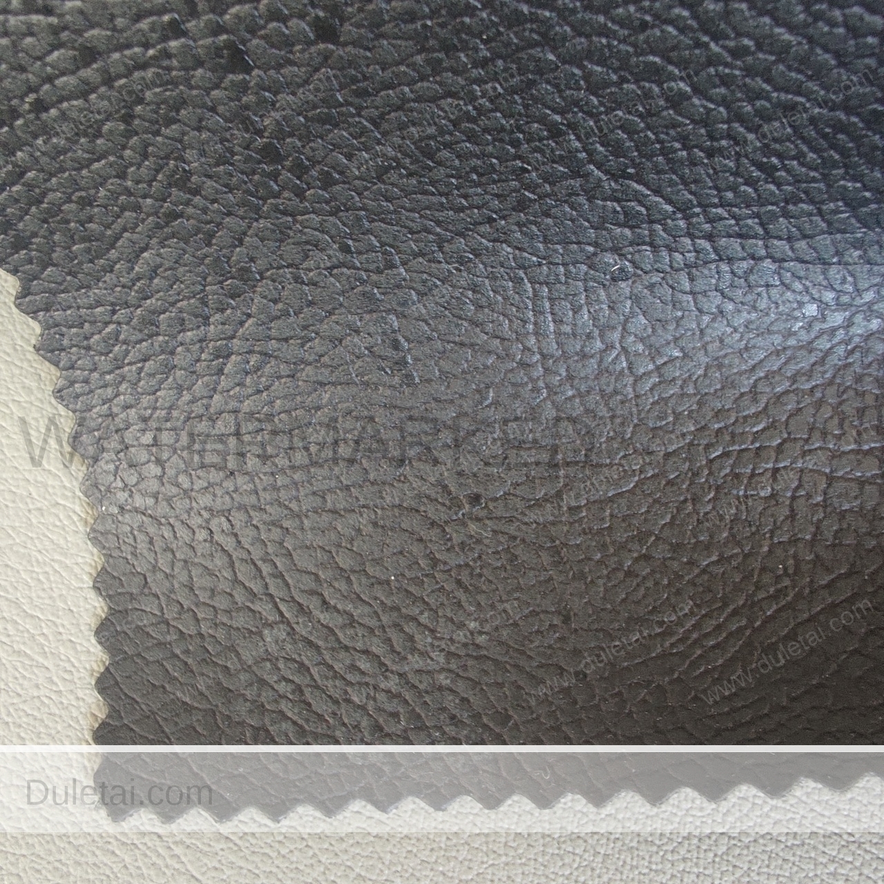 Black Pvc Artificial Leather