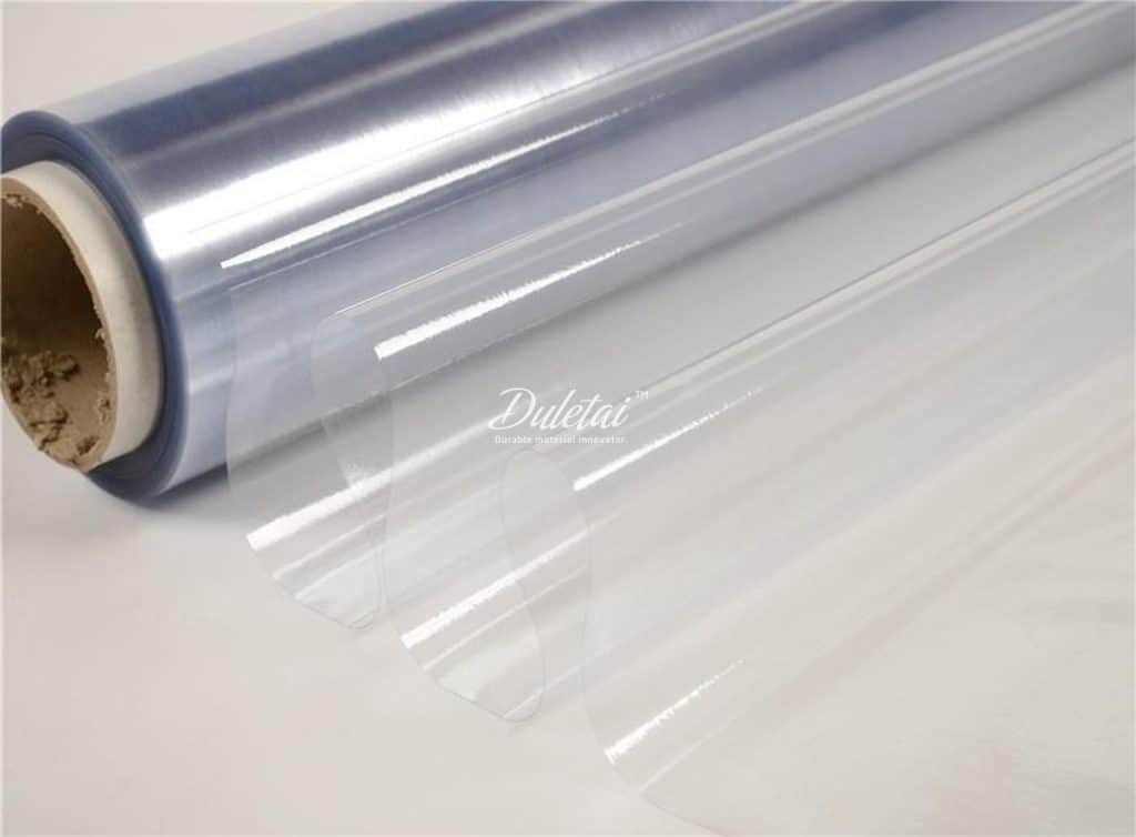 Clear vinyl film is light weight, easy to clean, water proof and durable.