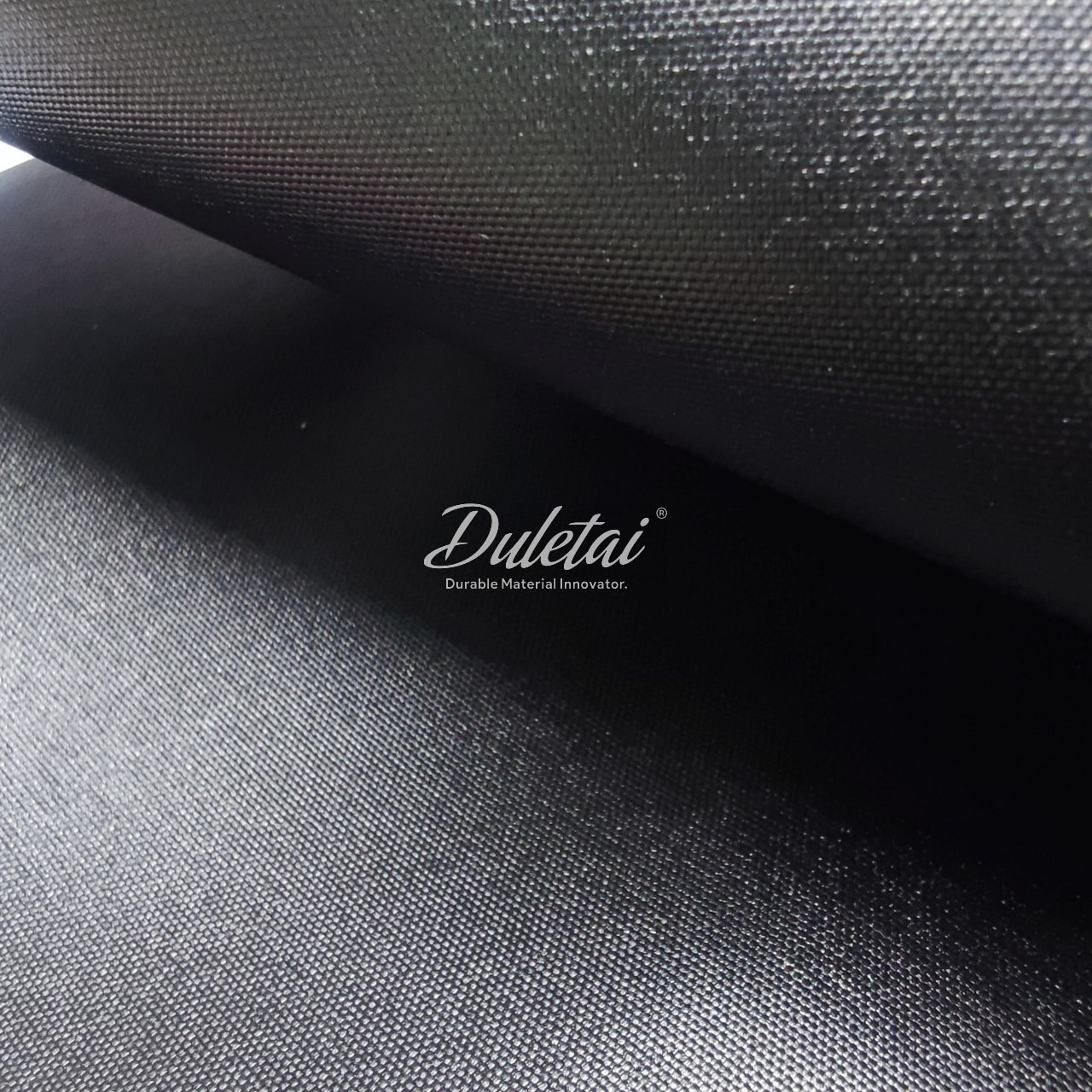 Projector screen material with double side PU coating