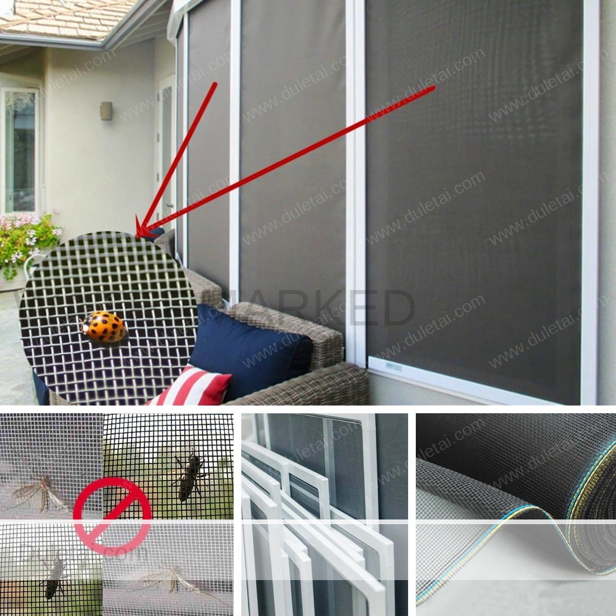 Fiberglass window mesh