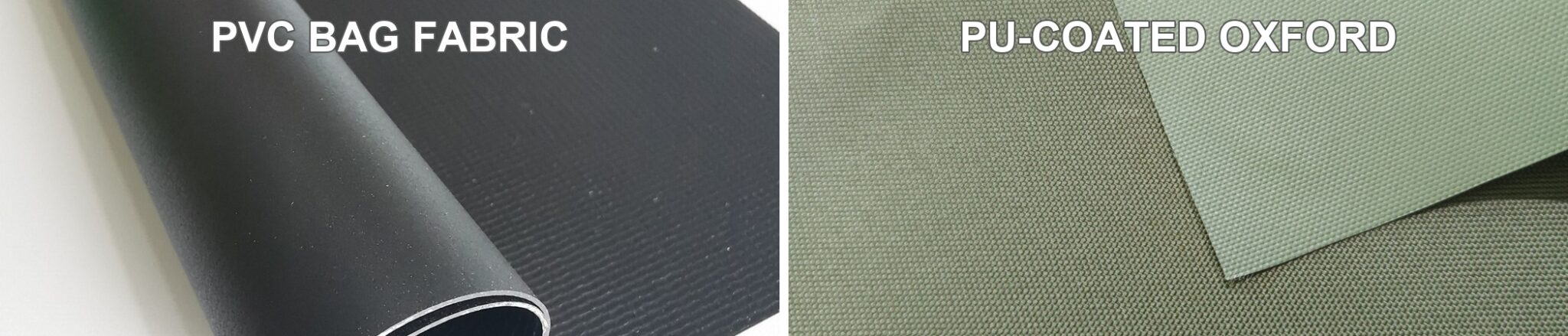 PVC bag fabric and PU-coated Oxford fabric real-photo comparison